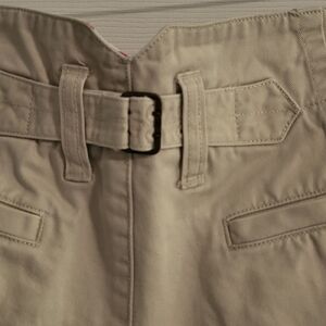 Tommy Hilfiger Tan Buckle Back Shorts Classic Style